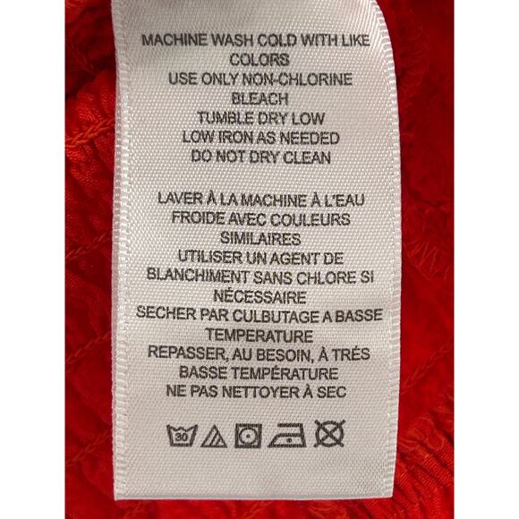 Urban Outfitters Milk Maid Ruffled Bustier Wench Crop Top Off Shoulder Red S - Picture 5 of 5